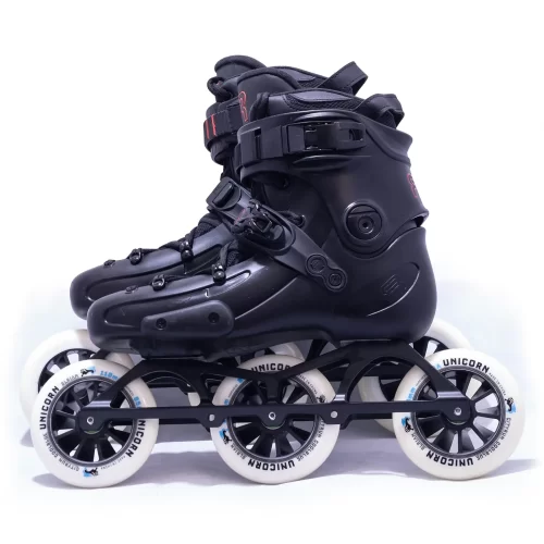 Patins FR Skates FR1 com Base Hibrida 3x110/4x100 Preto 40BR / 9US / 42EU / 27cm